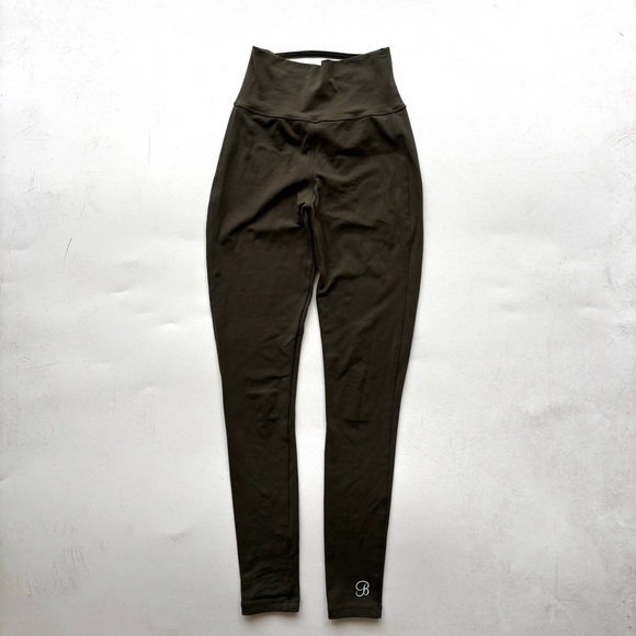 Bombshell Sportswear sexy back criss cross leggings size small army green - Picture 2 of 8